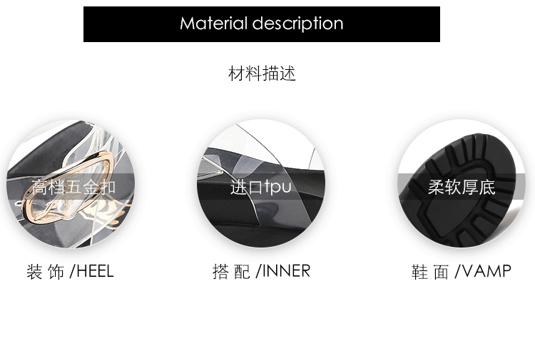 European Station 2025 Summer New Arrival Transparent Height Increasing Sandals Female Online Influencer Thick Sole Strap Platform Shoes Small Size Flats Sandals -