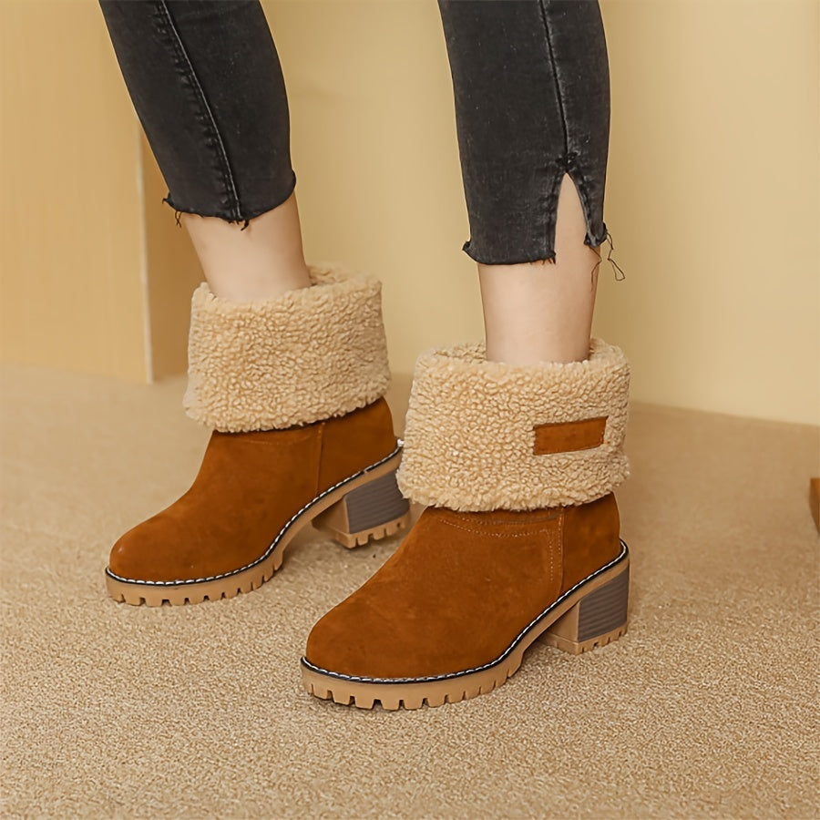 Step into cozy luxury with these warm faux fur-lined women's boots! -