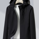 Women's Autumn and Winter Outdoor Sports Casual Warm Fleece Lined Windproof Stand Collar Jacket -