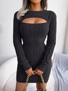 Turn heads in this elegant ribbed knit dress! -