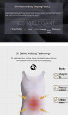 Sculpt your silhouette with this men's compression body shaper tank top—your secret slimming vest! -
