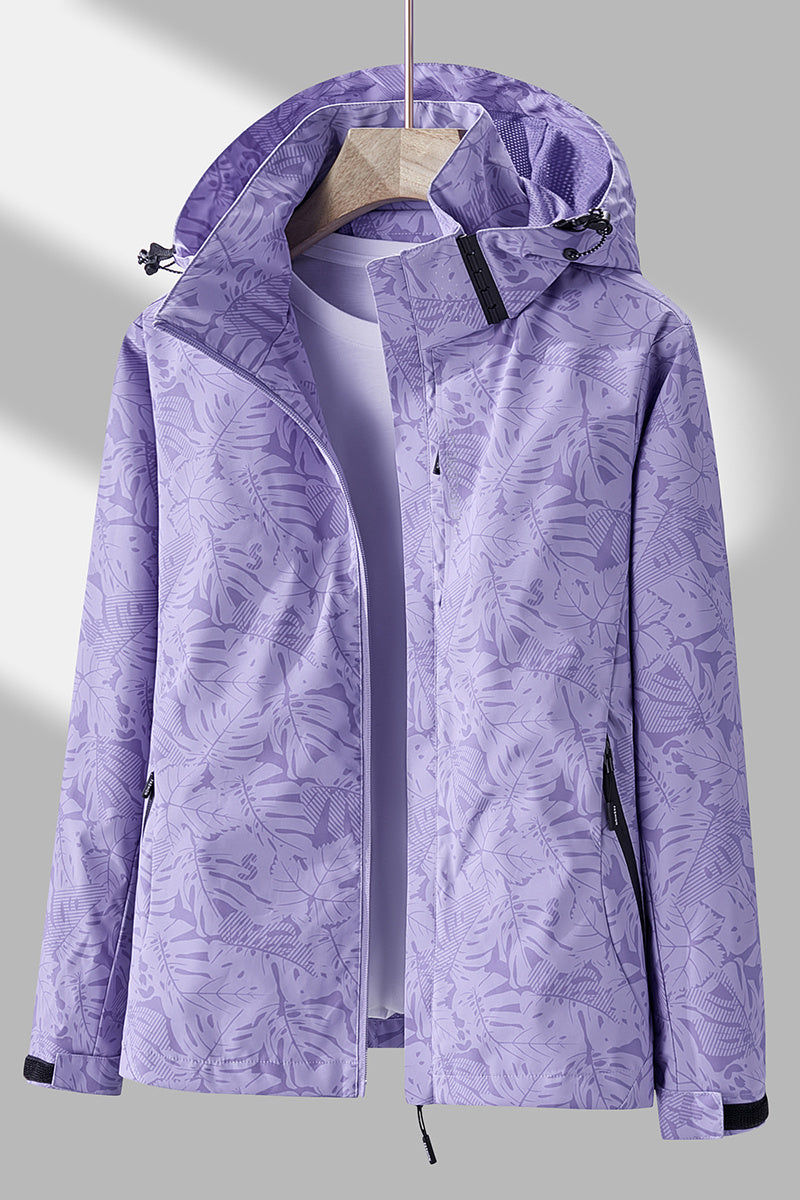 Women'S Windproof Jacket with Full-Zip Front - Lightweight Outdoor Coat, Stand Collar, Non-Stretch Fabric for Hiking, Camping, Travel - Bright Pink Windproof Shell (Spring/Fall/Summer) - Easy-Care Design, Hiking Gear, Camping -
