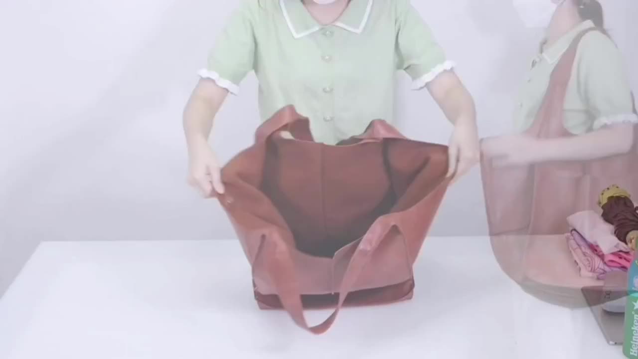Large Capacity Retro PU Tote Bag For Women - Spacious & Stylish Handbag With Handy Front Pocket For Work, Travel & Everyday Chic -