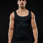 Sculpt your silhouette with this men's compression body shaper tank top—your secret slimming vest! -