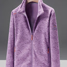 Women's Autumn and Winter Fleece Jacket, Stand Collar Cardigan, Thick Insulated Mink Fleece Outdoor Jacket Sweatshirt, Cold Weather Jacket, Outdoor Wear, Cozy Winter Top, Fleece Cardigan, Women's Cardigan, Long Sleeve Top, Ca -