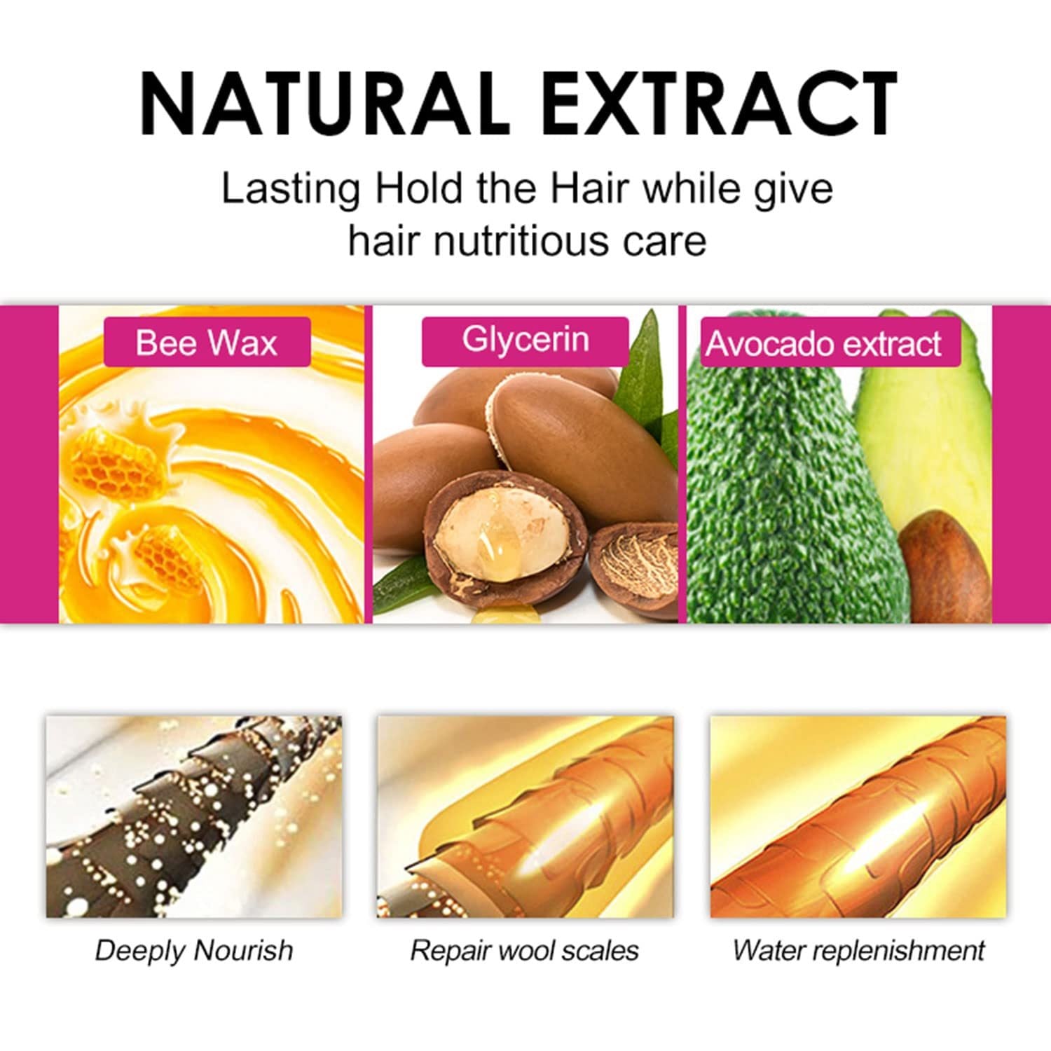 Tame your locks and rock your look with this trusty hair styling wax! -