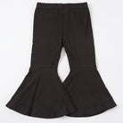 Girls' High-Waisted Flared Pants - Stretchy Bell-Bottoms, Non-Belted Waist, for Dance, Everyday & Formal Events - Spring/Fall Pants for Girls - Easy-Care Outfit, Dance Attire, Non belted Design, Comfortable Fit, Perfect for O -