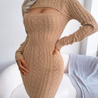 Turn heads in this elegant ribbed knit dress! -