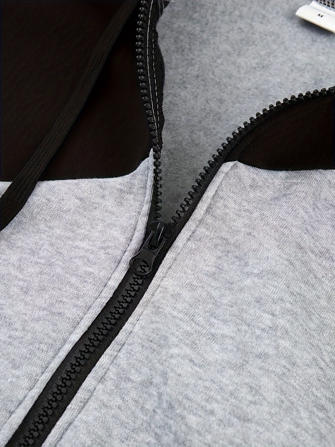 Men's Casual Color Block Zip Up Jacket With Hood - Varsity Style - Soft Fleece Lining - Perfect for Fall/Winter - Ideal Gift for Teenagers & Young Adults -