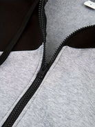 Men's Casual Color Block Zip Up Jacket With Hood - Varsity Style - Soft Fleece Lining - Perfect for Fall/Winter - Ideal Gift for Teenagers & Young Adults -
