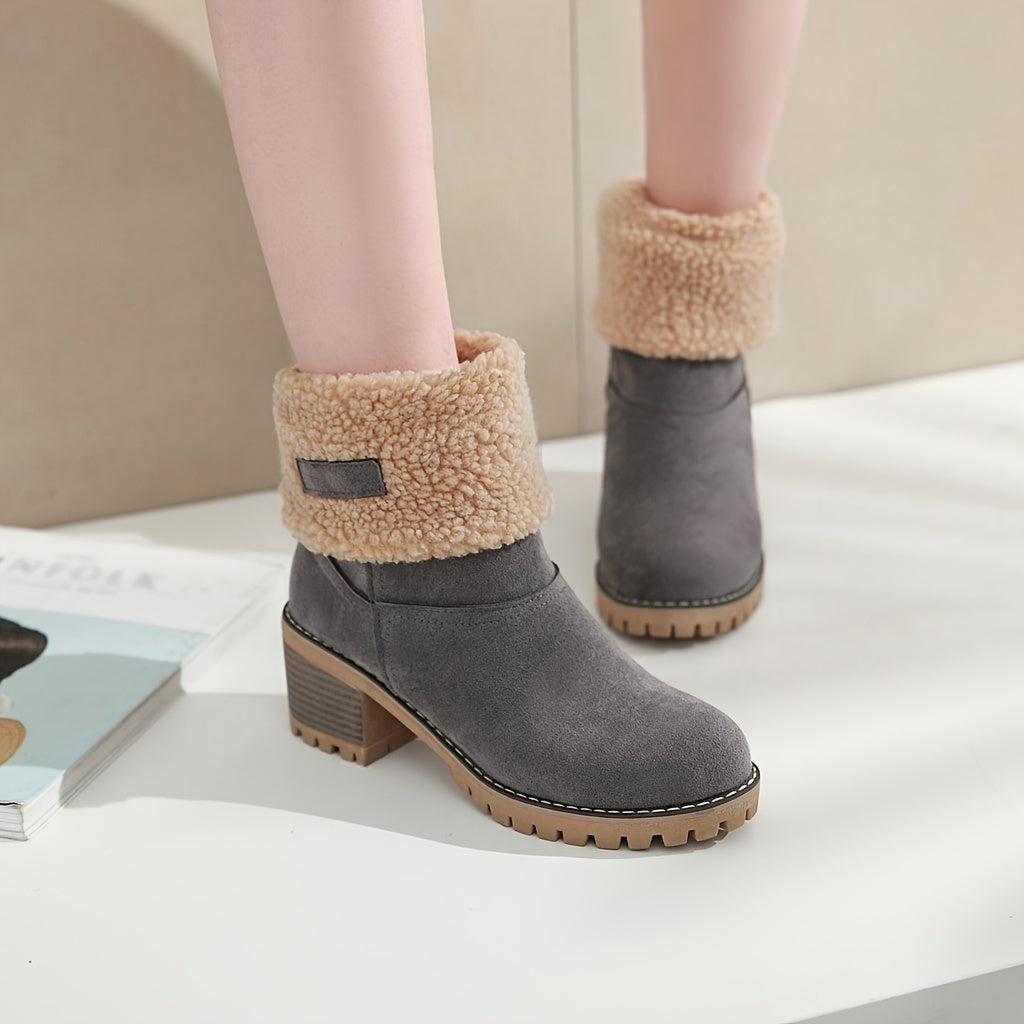 Step into cozy luxury with these warm faux fur-lined women's boots! -
