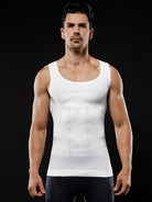 Sculpt your silhouette with this men's compression body shaper tank top—your secret slimming vest! -