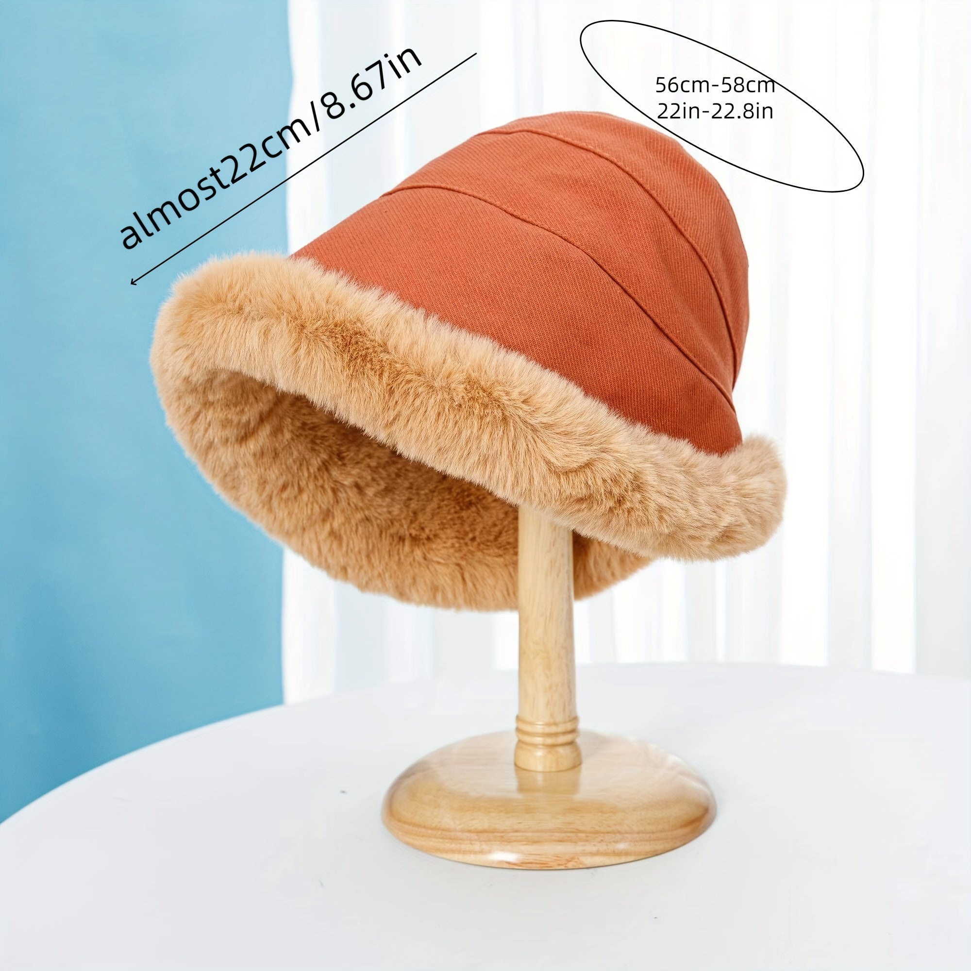 Stay warm and cozy in style with this winter thermal bucket hat! -