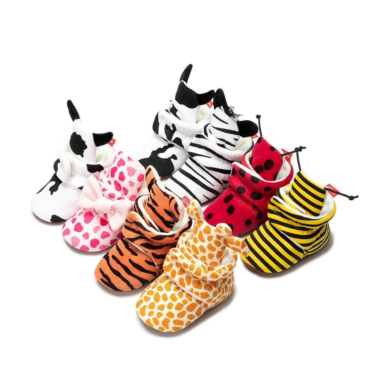 Keep tiny toes cozy with these newborn baby animal fleece socks-shoes—perfect for autumn and winter snuggles! -