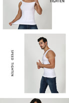 Sculpt your silhouette with this men's compression body shaper tank top—your secret slimming vest! -