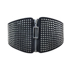 Wide Elastic Studded Belt Female Waist Gothic Plus Size Stretch Girdle Ladies Long Belts For Women Corset Waistband -
