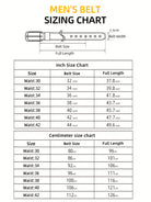 Men's Leather Belt, Fashion & Classic Casual Belt with Single Prong Buckle for Jeans, Pants, Work And Business, Gift for Dad & Husband -