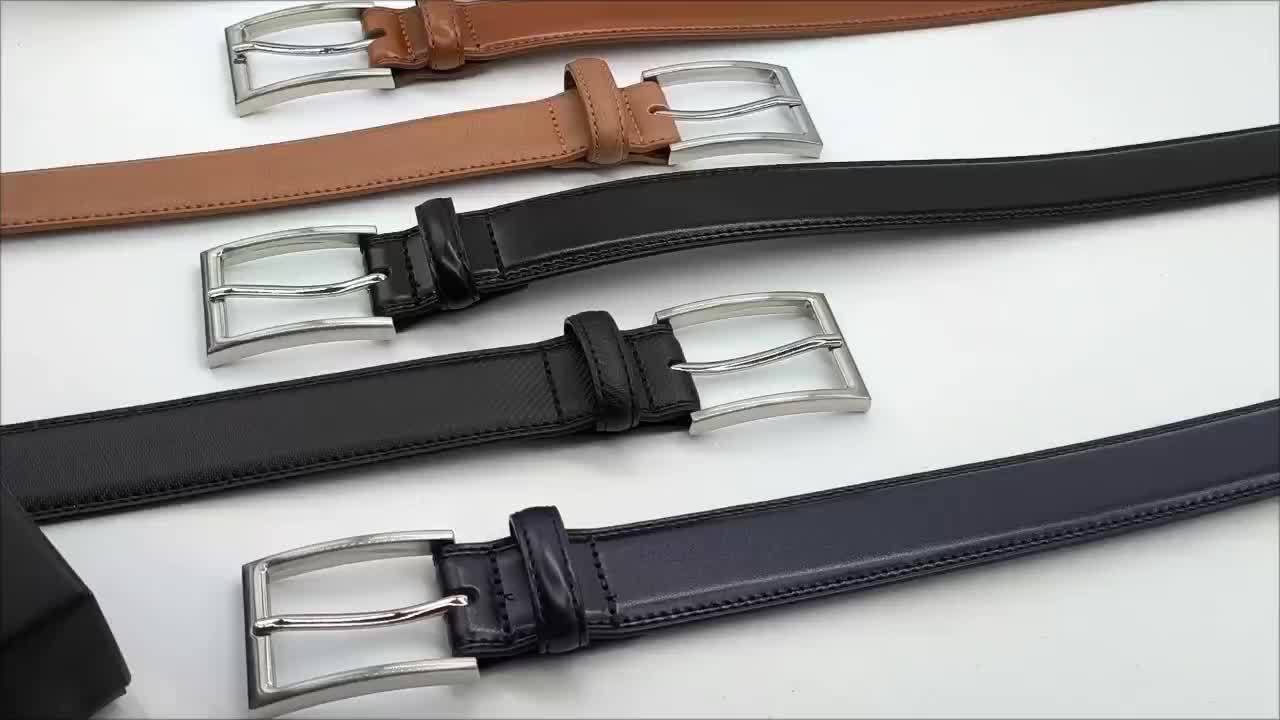 Men's Leather Belt, Fashion & Classic Casual Belt with Single Prong Buckle for Jeans, Pants, Work And Business, Gift for Dad & Husband -