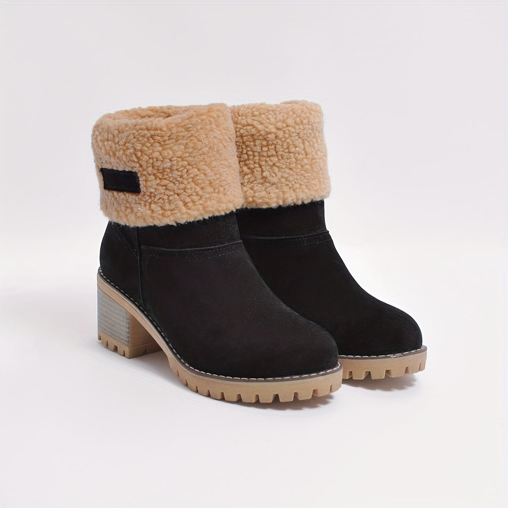 Step into cozy luxury with these warm faux fur-lined women's boots! -